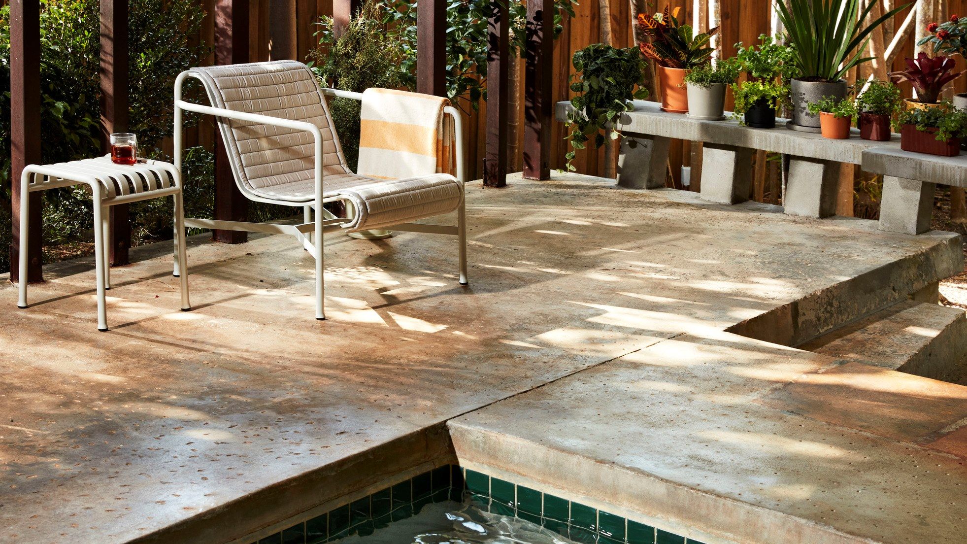 Стальная прямоугольная Садовая подставка для ног Hay Палисад ARCH-00043018 - Вид №25