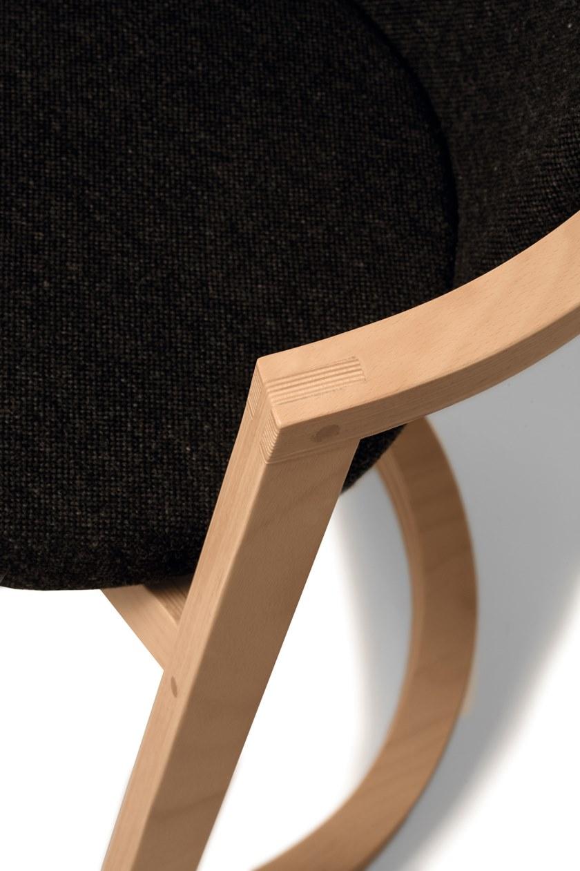 Capdell Кресло-качалка с тканевой обивкой и подлокотниками Stir sun-id-1442276 - Вид №3