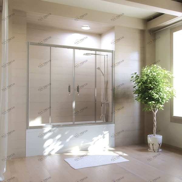 140X150GV501 Душевое ограждения на борт вынны GUTEWETTER Германия Slim