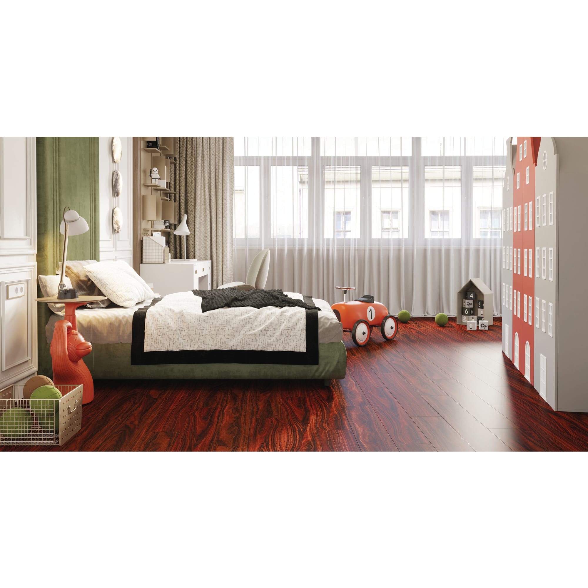 85246023 SPC плитка «Махагон» 42 класс толщина 3.5 мм 2.16 м² Santreyd 