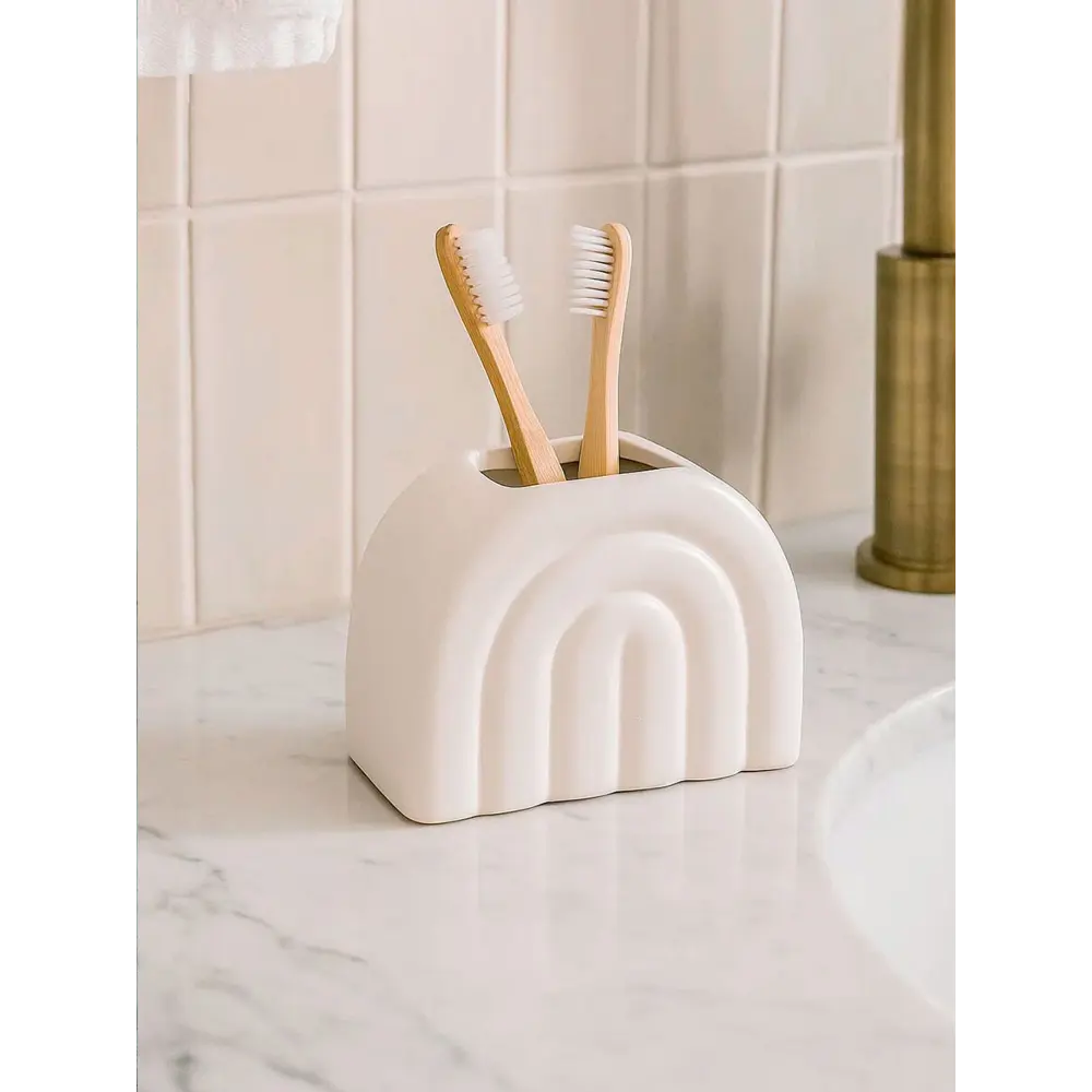 Стакан для щеток триумф керамика белый Santreyd STLM-2201157 - Вид №7