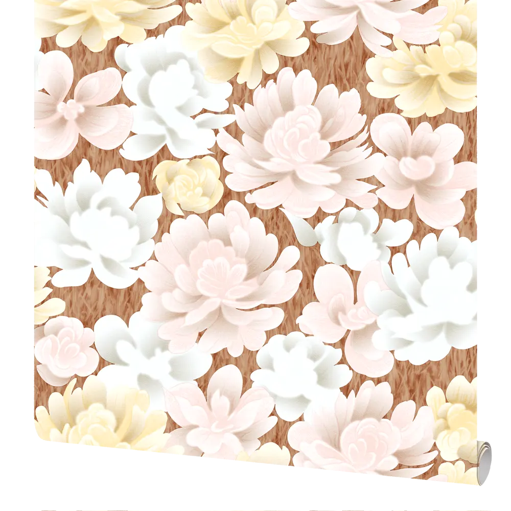 Обои бумажные Elysium Эстель коричневые 0.53 м 11644 STLM-2016564