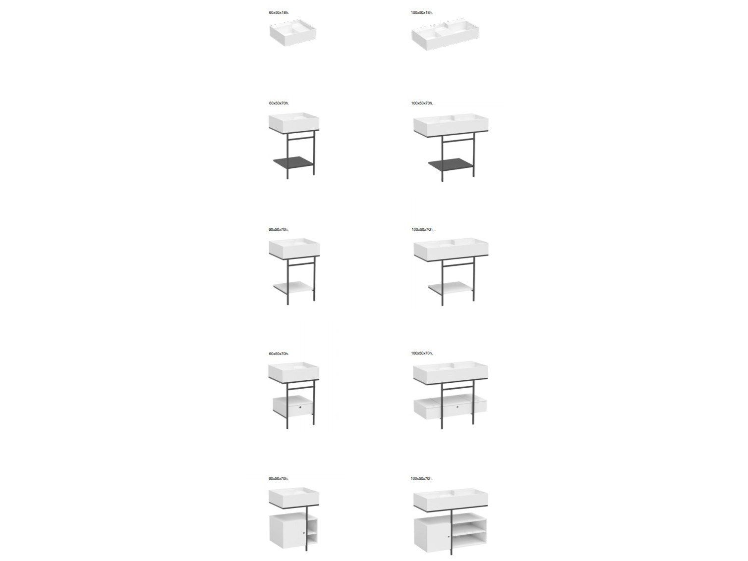 Деревянный шкаф для умывальника со встроенной раковиной COLAVENE Nobu ARCH-00093279 - Вид №5