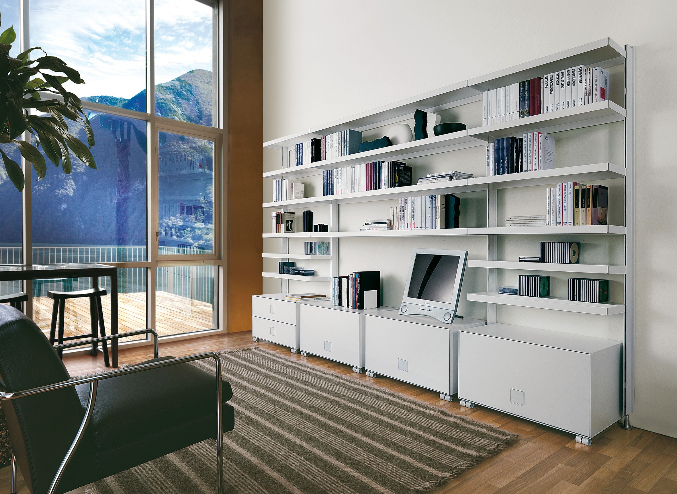 Секционный настенный книжный шкаф Caimi Brevetti ARCH-00062785 - Вид №2