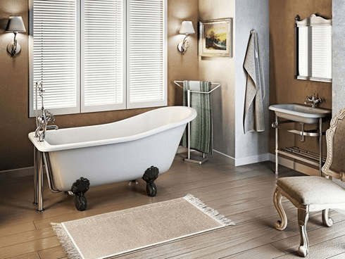 Ванна акриловая Harewood Slipper с ножками L1B Slipper Burlington E1, L1B - Вид №1