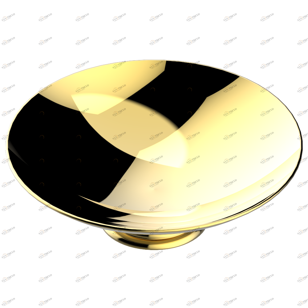 A2H-544GM Мыльница на подставке, диаметр : 150 мм Thg-paris Panthere со светлым хрусталём Покрытие PVD золотистый цвет A2H-544GM CAT.F