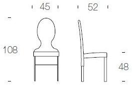 Tonin Casa Стул Medallion с кожаной обивкой sun-id-1356701 - Вид №6