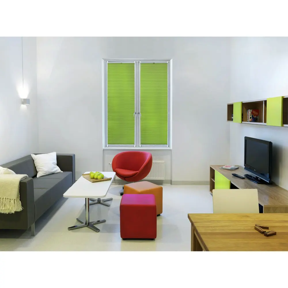 Плиссе с ручкой Шантунг 50х160 см текстиль цвет зелёный Santreyd STLM-2199560 - Вид №2