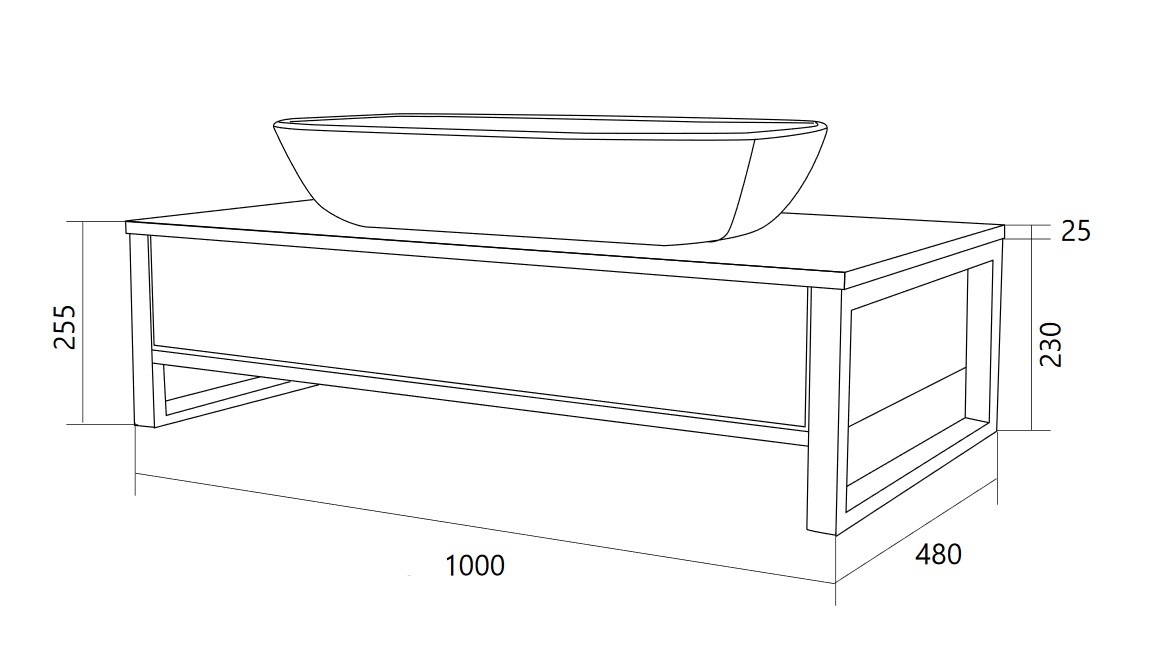У85844 Тумба GRUNGE LOFT 100П 1в.я Дуб Вотан 1 Marka GRUNGE LOFT  - Вид №7