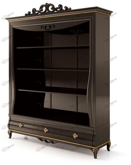 Carpanese Home Открытый деревянный книжный шкаф Heritage 5025
