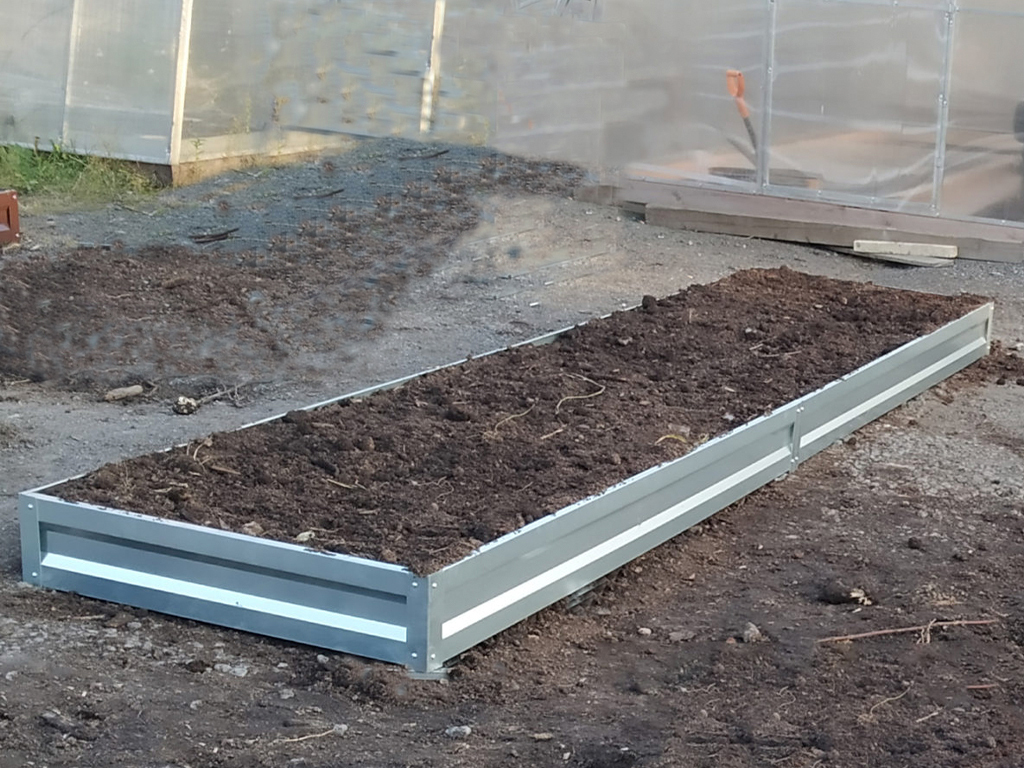 Грядка оцинкованная 0,8*3,0 м, высота 20 см ГеоПластБорд GPBST-136 - Вид №2