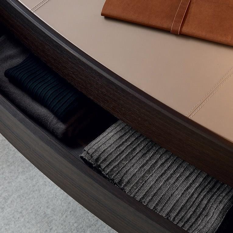 Poliform Овальная тумбочка из дерева с ящиками Kelly sun-id-1476993 - Вид №5