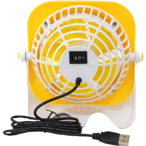 Вентилятор настольный мини USB Equation 3W 10см, желтый 18844674 STLM-2010733
