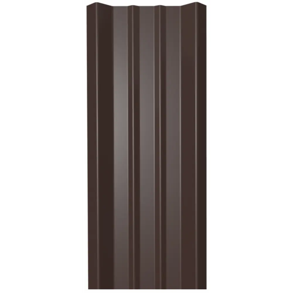 Штакетник-М 69мм 1.5 м двухсторонний коричневый Santreyd STLM-2119079