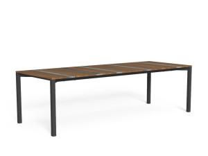 Деревянный прямоугольный садовый стол