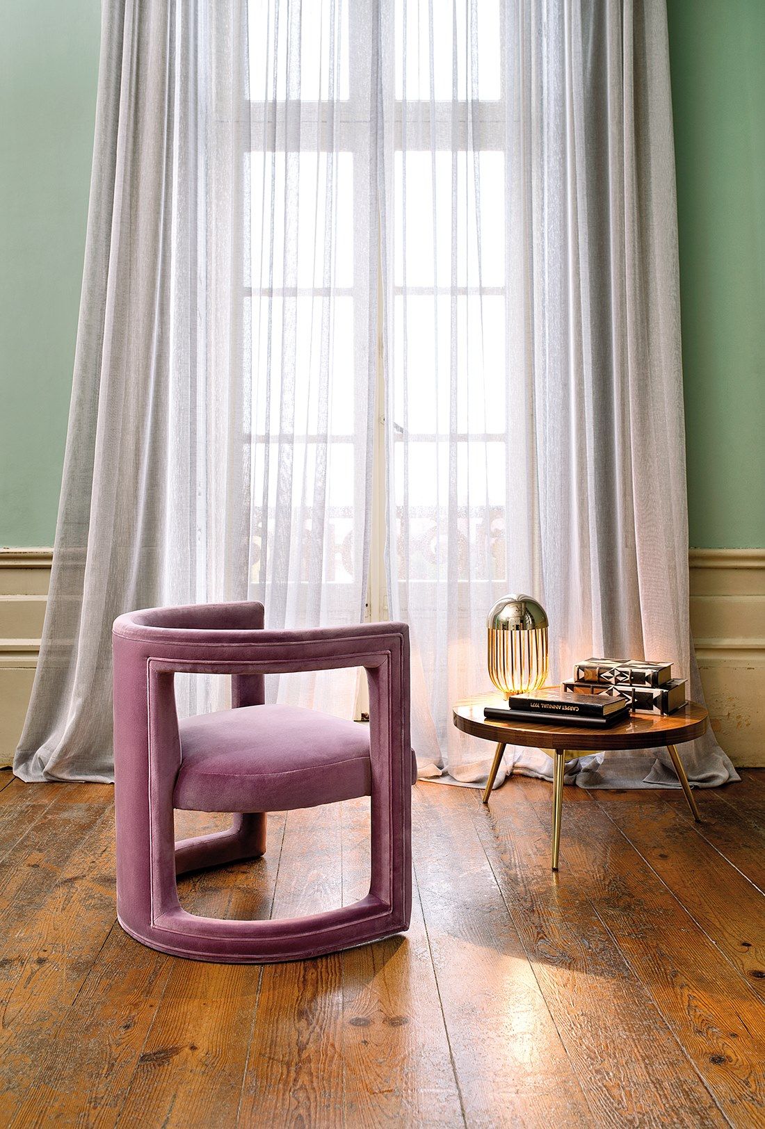 Моющаяся ткань из синтетического волокна для штор Aldeco Mystic &amp ARCH-00025392 - Вид №3