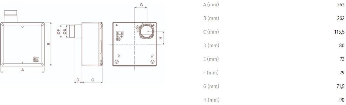Vortice Центробежный аспиратор Vort quadro evo 11527 - Вид №5