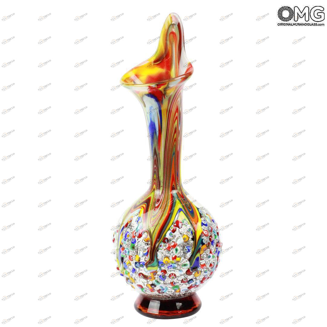 599 ORIGINALMURANOGLASS Ваза с клювом - Фиамма - муранское стекло OMG 13 см 