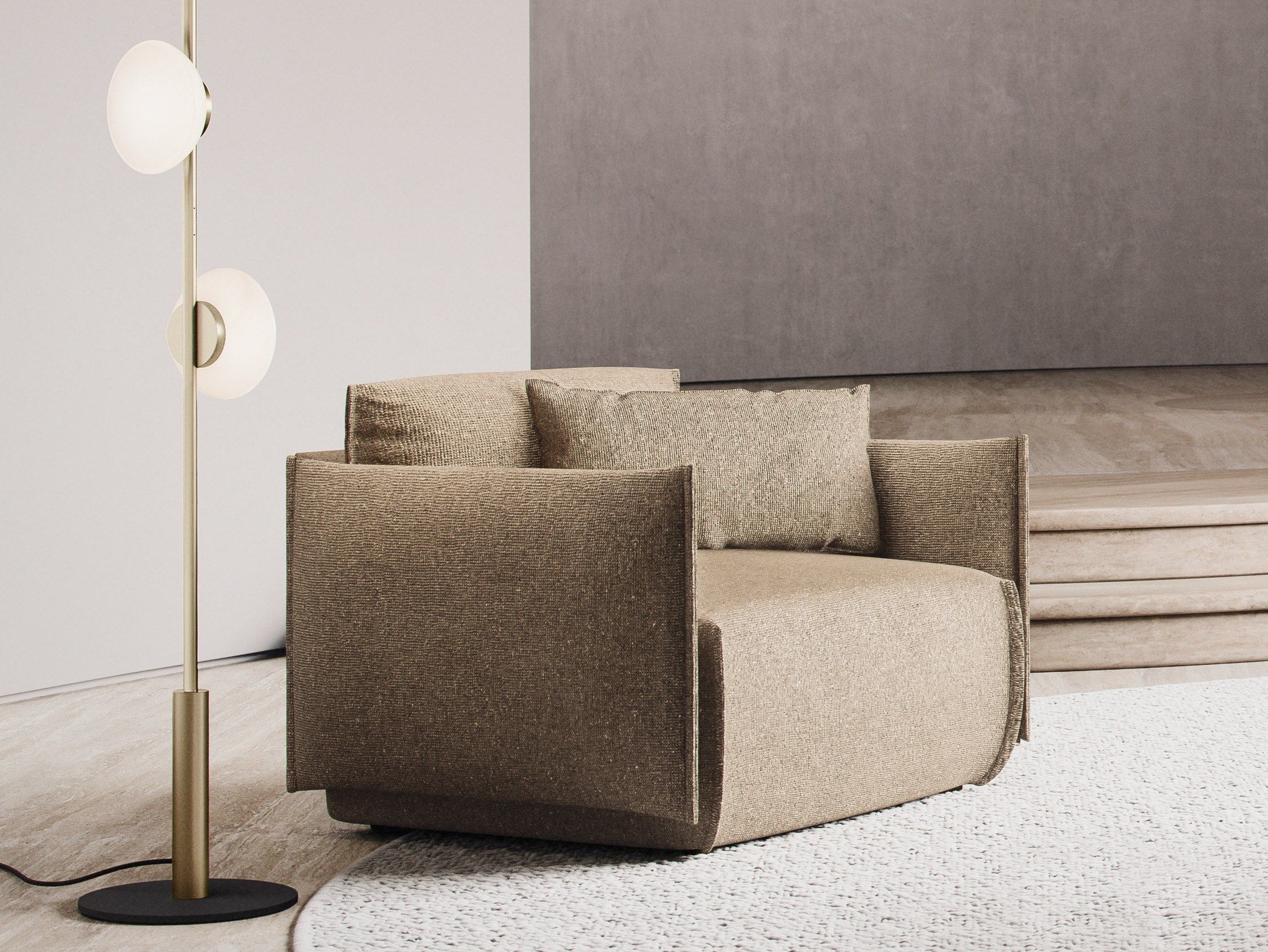 Тканевое кресло с подлокотниками Ross Gardam Hearth ARCH-00031428 - Вид №7