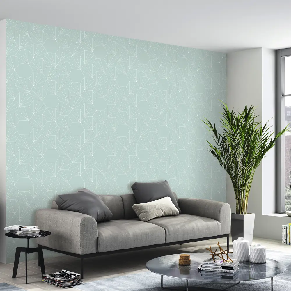 Обои флизелиновые Rasch SM «Паутина» бирюзовые 0.53 м RA 966206 STLM-2142701 - Вид №3