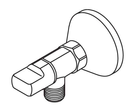 Oras 2170 Клапан стиральной машины 2170  Хром  - Вид №1