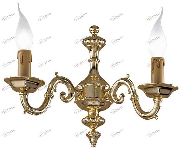 Possoni Illuminazione Настенный светильник из полированной латуни Carolyn 1161/a2 