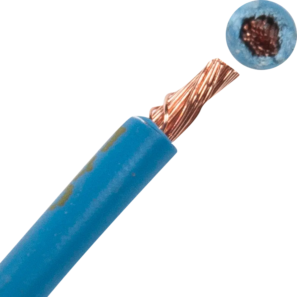 Провод Electraline ПУГВ 1x2.5 мм на отрез ГОСТ цвет синий STLM-2074782 - Вид №2