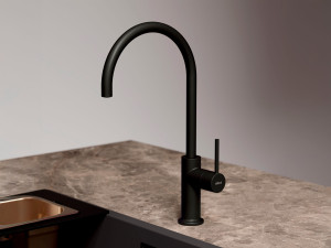 Однорычажный смеситель для кухни с поворотным изливом