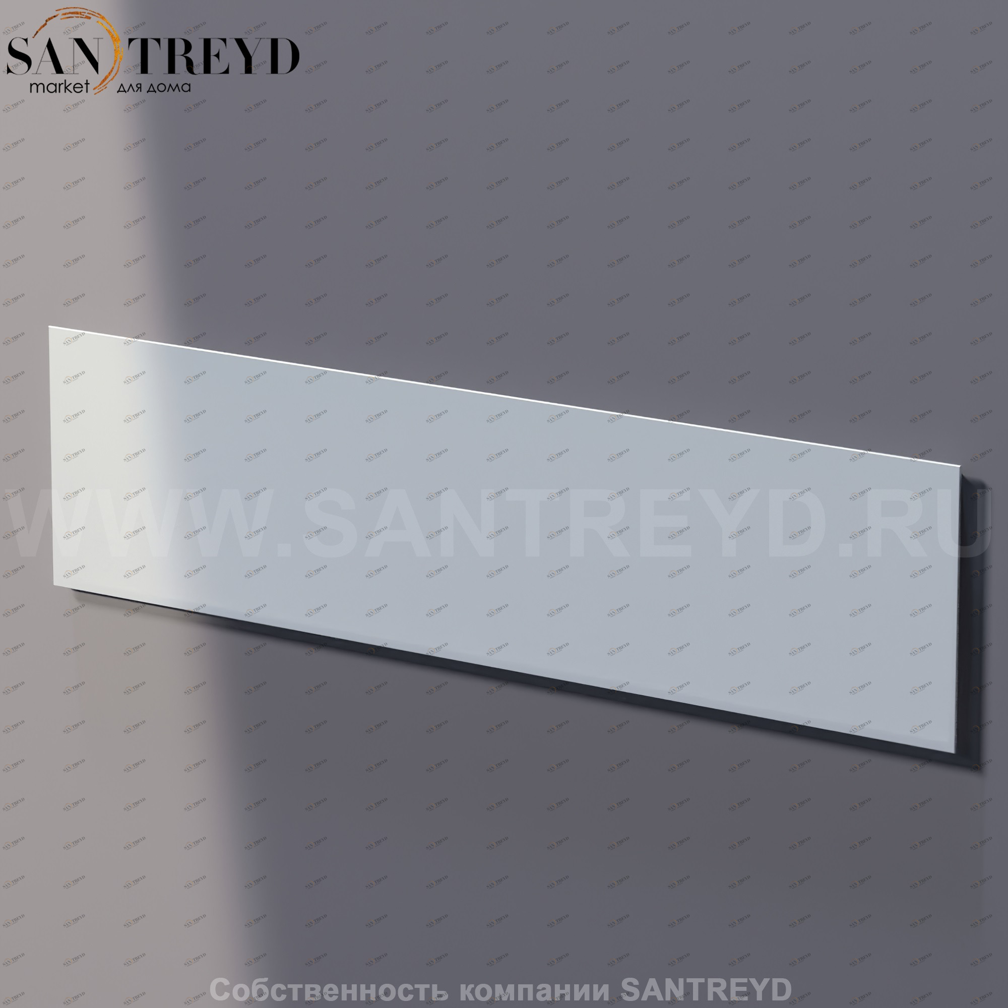 Agape NUDO Прямоугольное горизонтальное зеркало: длина 240 см, высота 60 см ASPE2460O