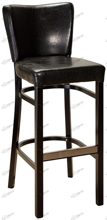 922 Стул Бергамо Люкс Black барный R-HOME 4002111СП_блэк