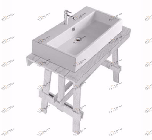 GALASSIA Консольная мойка из лакированной лиственницы Plus design sun-id-1462842