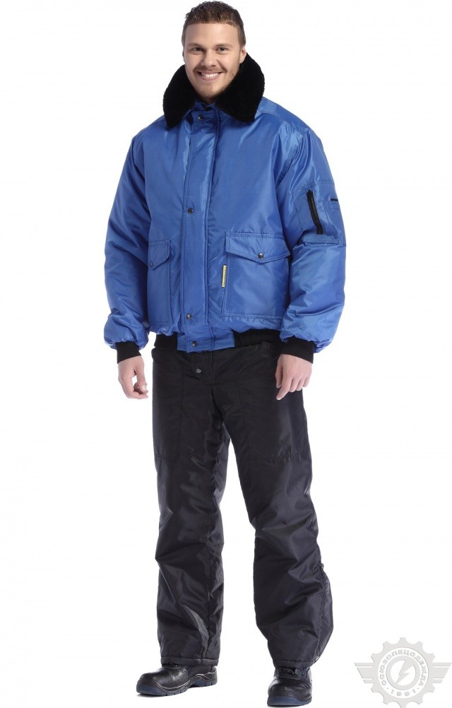 61557 Куртка "Алабама" зимняя василек  Зимняя спецодежда  размер 56-58/170-176  - Вид №1