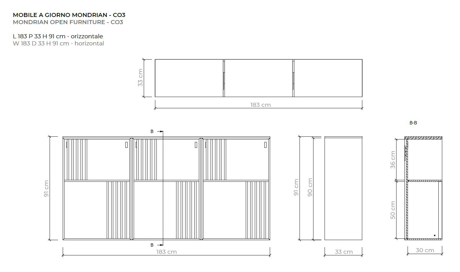 Висячий шкаф из грецкого ореха Morica Design Enjoy ARCH-00117839 - Вид №5