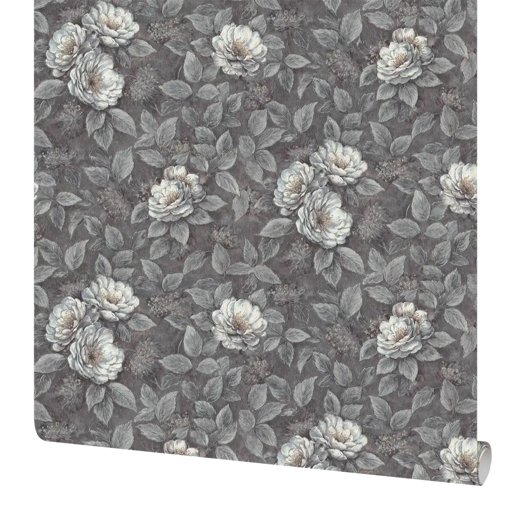 Обои флизелиновые Московская обойная фабрика Жардин графит 1.06x10.05 м 4164-9 STLM-2167144