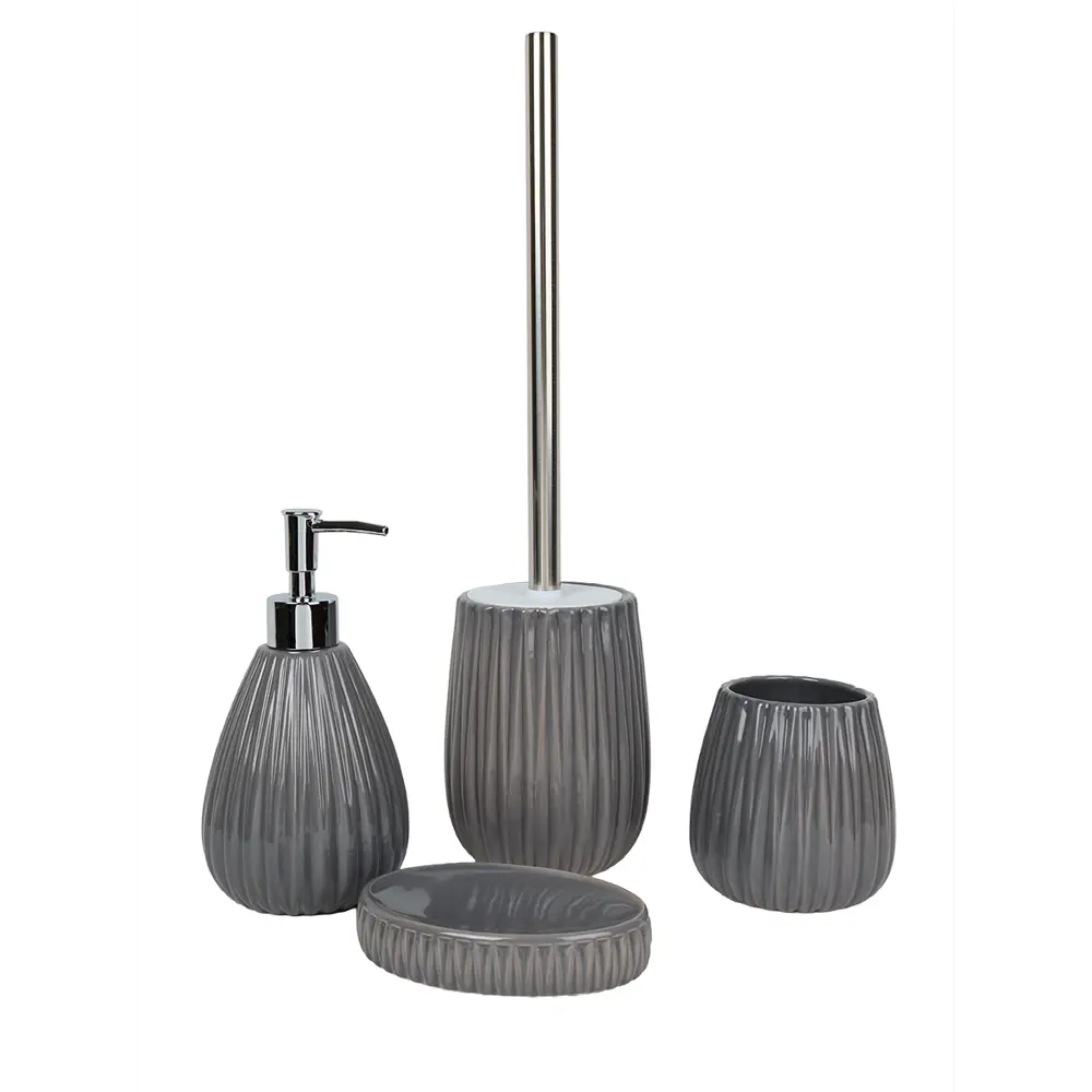 Дозатор для мыла афина керамика серый Santreyd STLM-2188301 - Вид №1