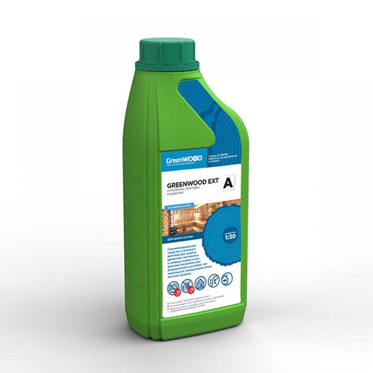 GWE-AK/01 GreenLAB GREENWOOD EXT A Концентрат 1:30, 1 л, АНТИСЕПТИК, ГРУНТОВКА 