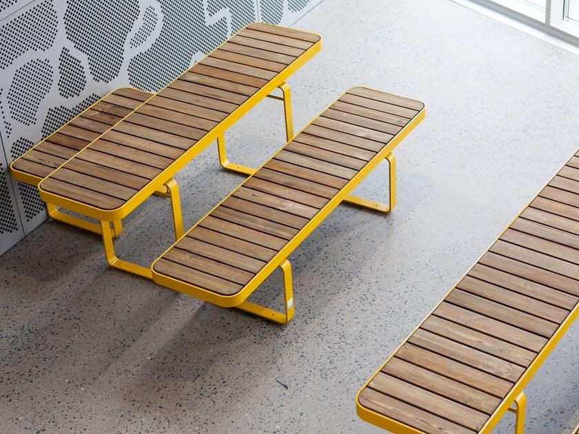 VESTRE Скамья из стали и дерева без спинки Forum sun-id-1407772 - Вид №4