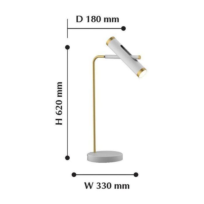 Настольная лампа Favourite Duplex 2323-2T FAVOURITE ИНТЕРЬЕРНЫЕ 221114 Белый;золото  - Вид №1