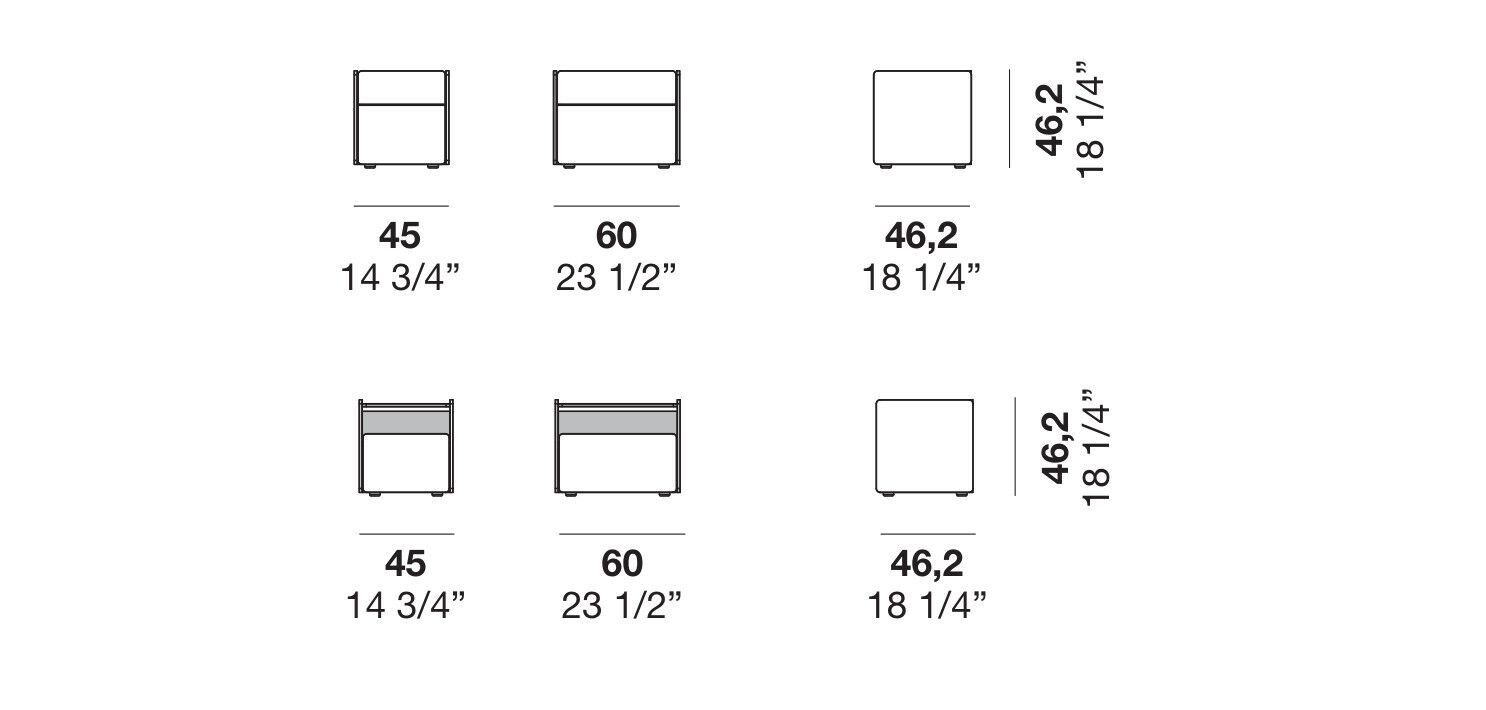 Деревянная тумбочка с ящиками Alf DaFrè Ray ARCH-00058293 - Вид №8