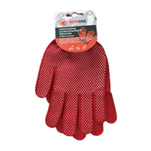 Перчатки нейлоновые Gl24014 размер One Size цвет красный 89407206 STLM-2186954