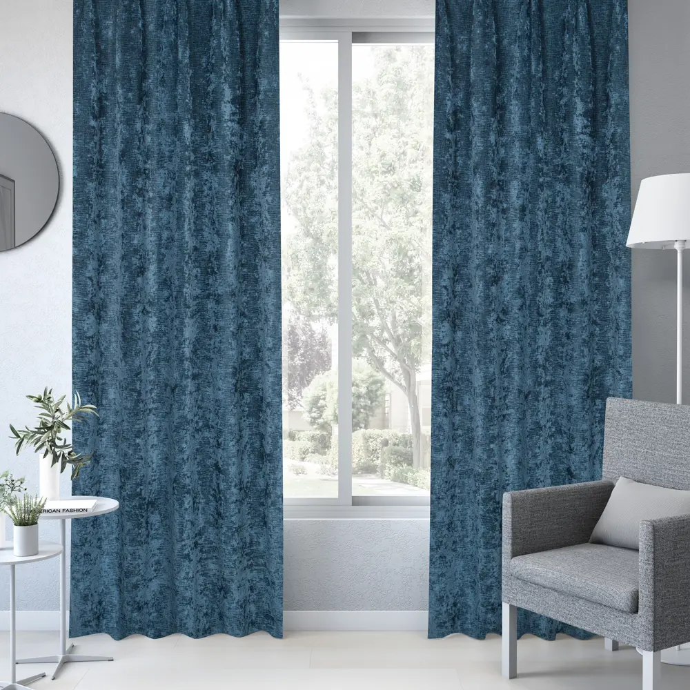 Штора на ленте Tadeo 160x280 см цвет бирюзовый 83406976 STLM-2193572 INSPIRE  - Вид №3