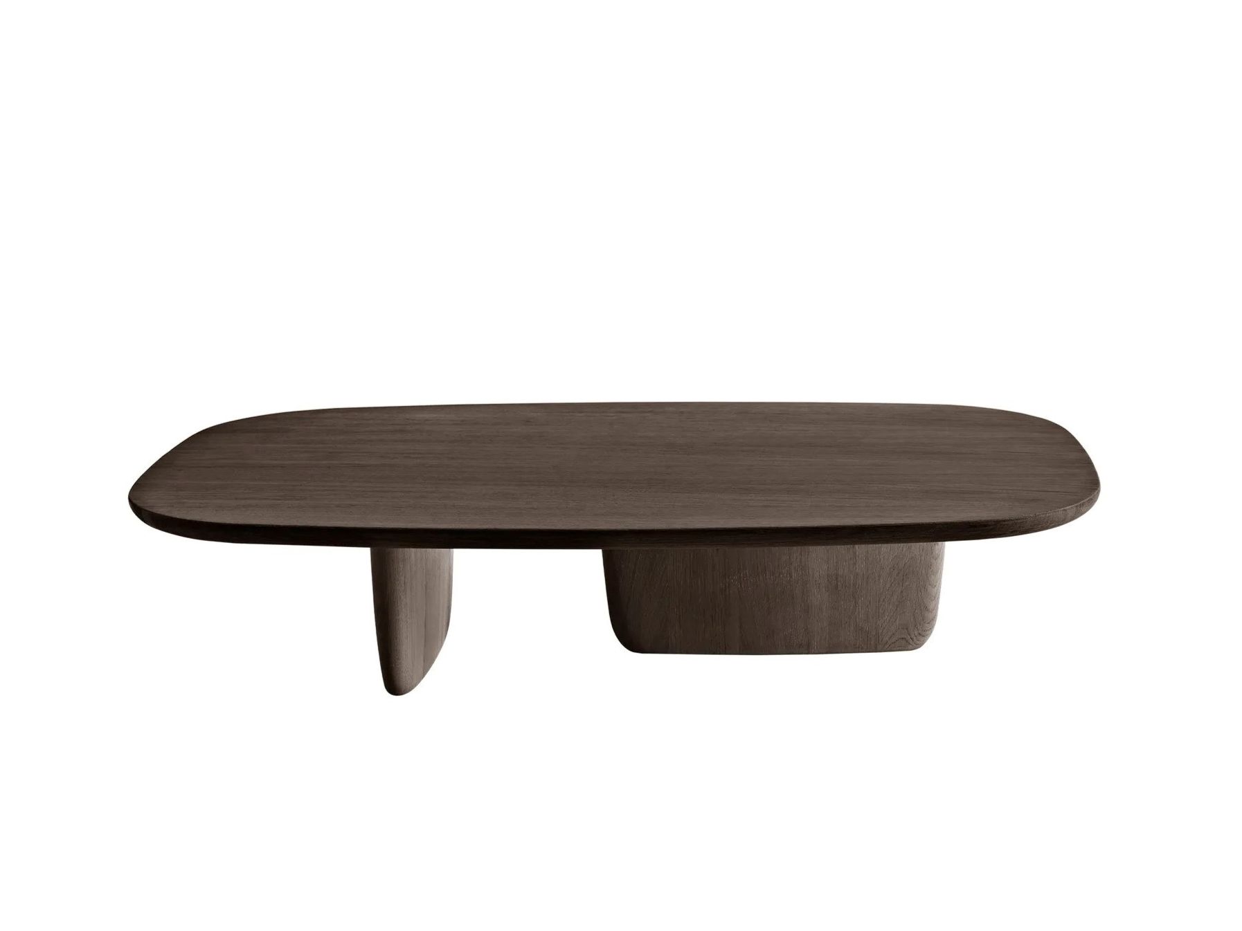 Деревянный овальный журнальный столик B&B Italia Тоби-Иши ARCH-00103226