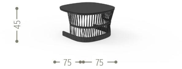 Talenti Садовый столик низкий квадратный Cliff sun-id-1412897 - Вид №23