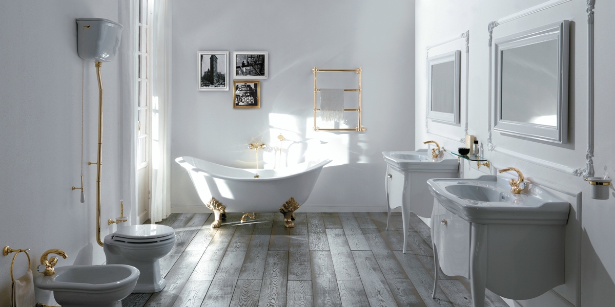 Зеркало в деревянной раме Olympia Ceramica Impero Style белое IMSP100 - Вид №1