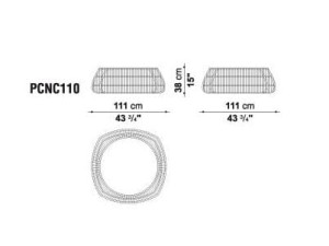 Круглый стол из полиэтилена