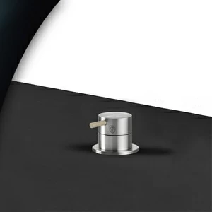 Смеситель для раковины сталь матовая с бежевой ручкой Toki Radomonte TKI12SCIL28