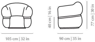 DOOQ Кресло с подлокотниками Malibu sun-id-1458140 - Вид №6
