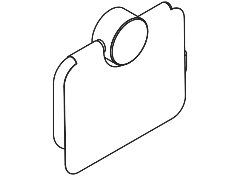 815.21.20140 Держатель рулона туалетной бумаги с крышкой HEWI WC-Accessoires  - Вид №2