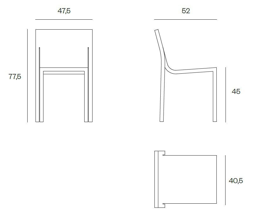 Штабелируемый алюминиевый стул BD Barcelona Stedelijk ARCH-00074987 - Вид №24