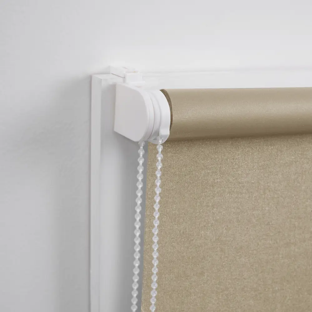 Штора рулонная блэкаут KREAFORTA Karelia 50x160 см бежевая STLM-2146990 - Вид №4